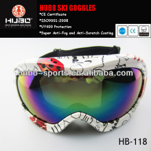 snow sports colorful rainbow lens ski goggles fit to kid
