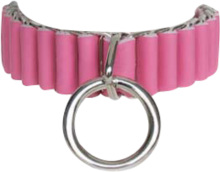 SM Sex Toy Sexy Faux Female Collar With Magnet Pin Neck Collar with Metal ring Bondage