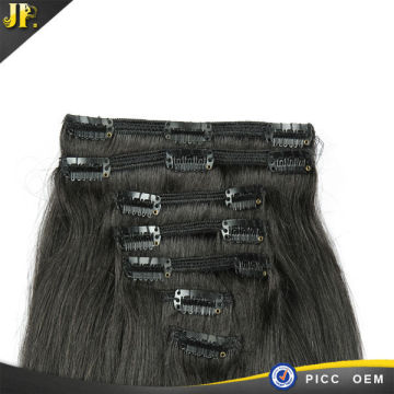 Clip Hair Extension Natural Peruvian Human straight Hair