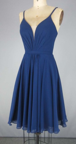 V Neck Chiffon Prom Dress for Ladies