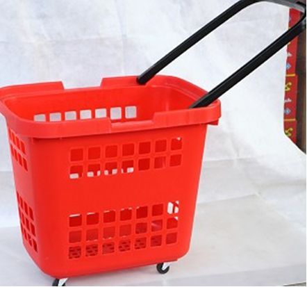 supermarket flexible plastic shopping baskets suppliers 80L