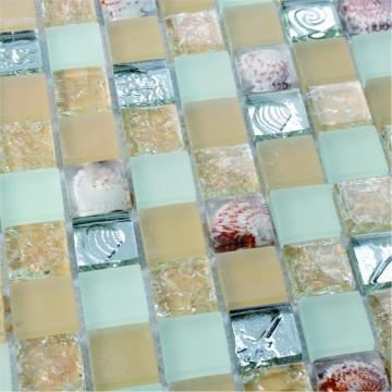 wholesale shell seashell backsplash glass mosaic tiles