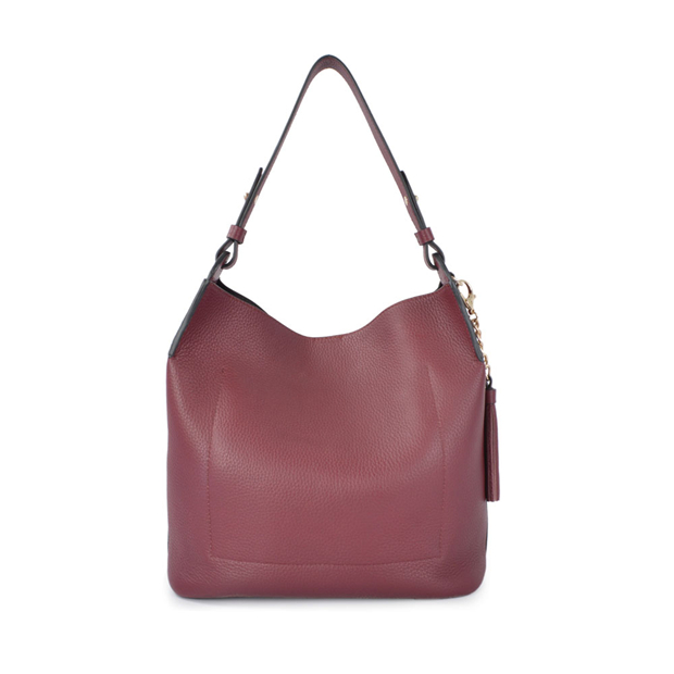 Red one-shoulder hobo bag large capacity