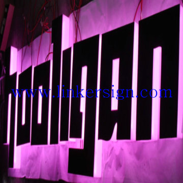 rgb color changing backlit led letter sign