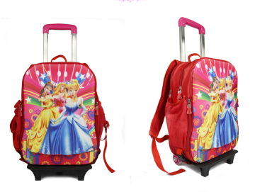 3D trolley School bag Kids school bag with wheels