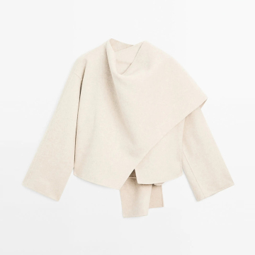 Women's short woolen coat