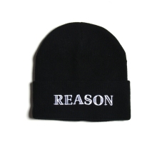 Black Stripe Custom Embroidered Logo Beanies
