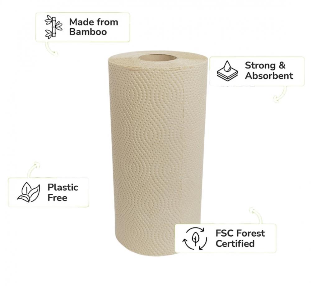 бамбуковий кухонний рулонний паперовий рушник.jpg bamboo kitchen roll paper towel.jpg