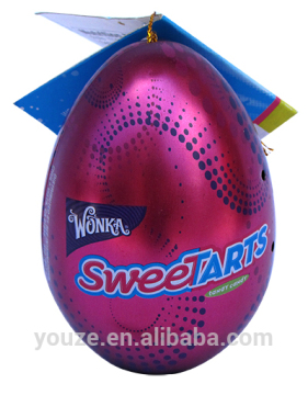Easter egg candy tin box