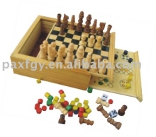 4 in 1wooden game set
