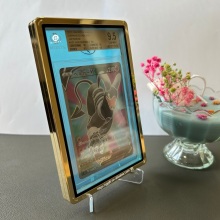 Glossy Foil Gold Rainbow Full UVR Display Case for TCG MTG Cards