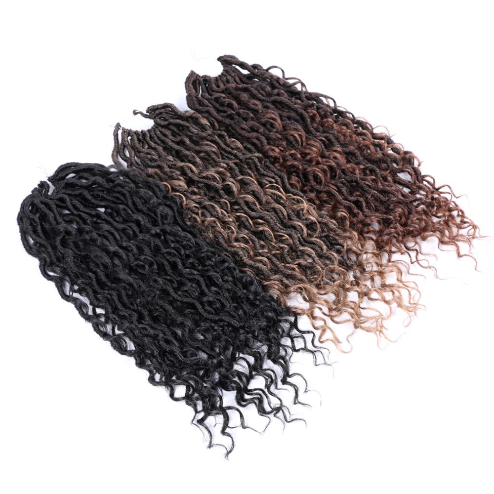 MYZYR Goddess Locs Crochet Hair Extensions Synthetic Twist Braids Hair Locks Crochet braids For Women 24 Strands 18inch Beauty
