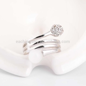 Fashion Jewelry Ring Crystal Ball Ring