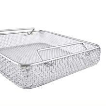 5x5 Mesh Heat Resistant Sterilization Bread Basket for Shopping Carts