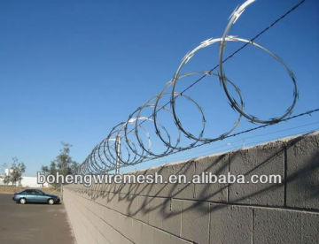 high quality galvanized single coil razor wire