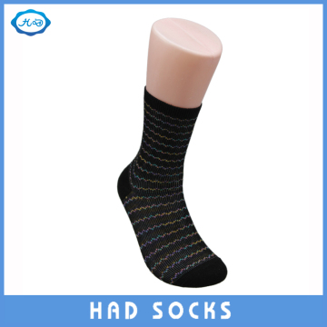 Fashion Rainbow Jacquard Double Cylinder Lady Cotton Custom Sock