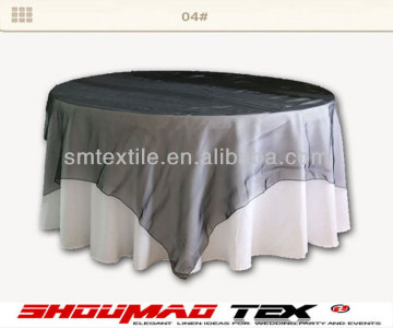 wedding banquet organza table overlays