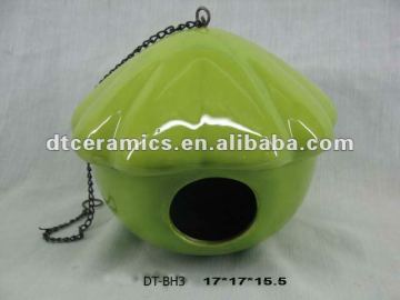 ceramic bird house for garden