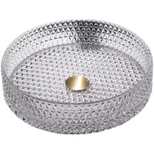 Modern Diamond Unit Vanity Glass Hand Wash Basin for Bathroom