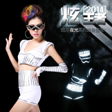 Nightclub DS Lead Dancer Fluorescent Light Stage Perform Costumes Sets