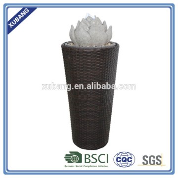 Vintage home decor water fountain rattan lotus fountain