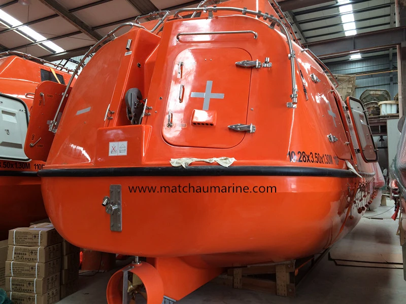 China Professional Manufacturer 150 Persons Partially Enclosed Lifeboat