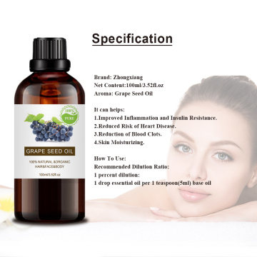 private label Grape Seed Carrier Oil Skin Care