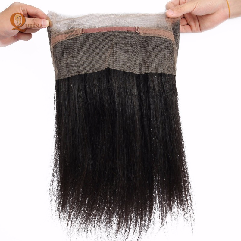 Straight Human Hair 360 Lace Frontal Vendor Distributors Brazilian Hair 360 Lace Frontal Closure