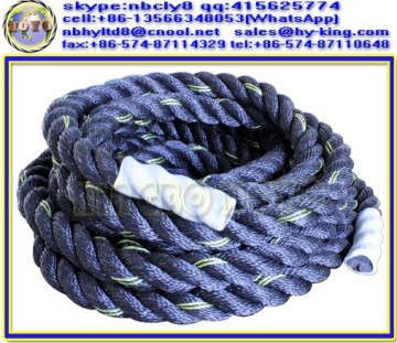 2" weight rope training , polyester fitness battle ropes , strength ropes for sale