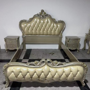 European Luxury Solid Wood Bedroom Set