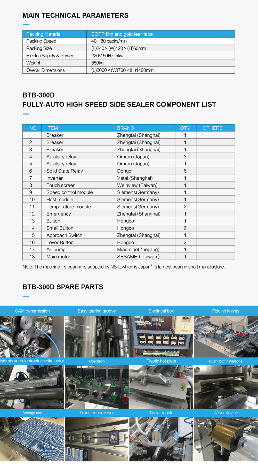 BTB-300D High Speed Automatic bopp film cellophane overwrapping machine