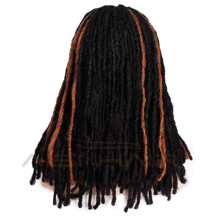 Aisi Hair Synthetic Wigs For Black Wome Afro Crochet Braids Twist Jumbo Dreadlocks Faux Locs Hairstyle Long Mixed Colors Wigs