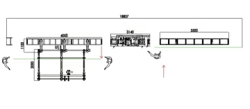 Aluminum Semi-automated Material Conveyor Line