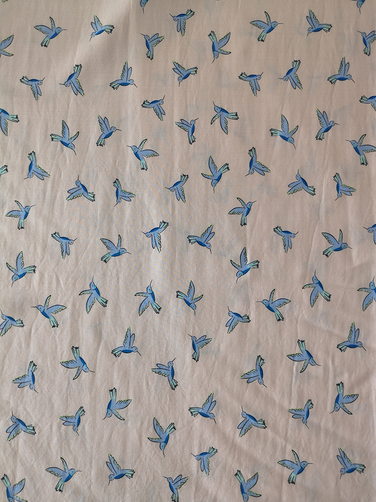 Birds Design Rayon Poplin shuttle 45S Printing Fabric