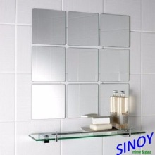 Bathroom decorative small round safety mirror tiles