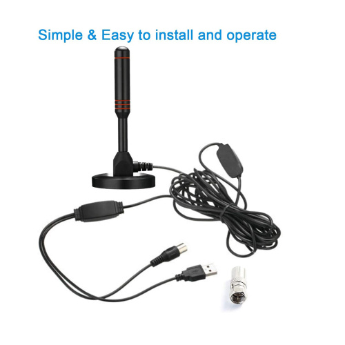 Digitale HDTV -Antennenmagnetbasis und Koaxialkabel