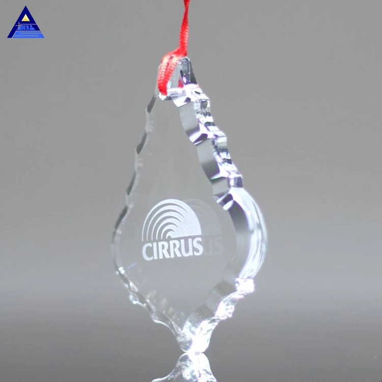 New Design Clear Glass Crystal Christmas Ornaments for Christmas Gifts