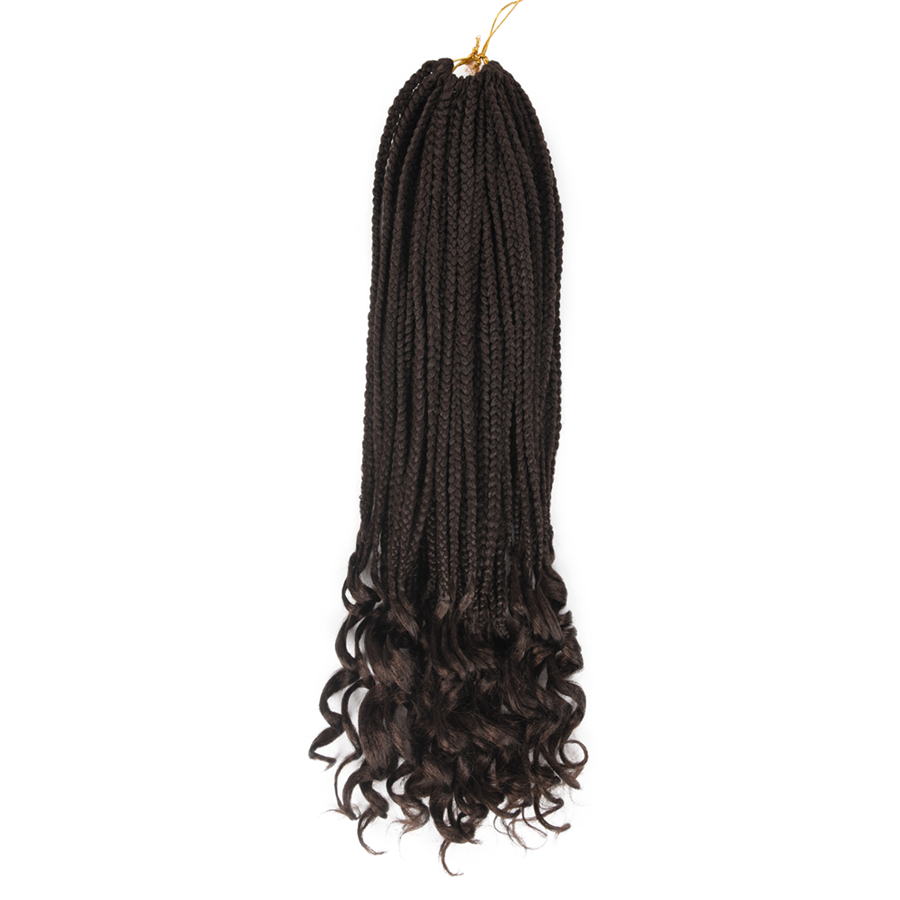 High Quality 24 Inch 22 Strands Curly End 3D Split Twist Crochet Synthetic Hair Braiding