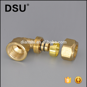 Brass female elbow pex pipe fitting