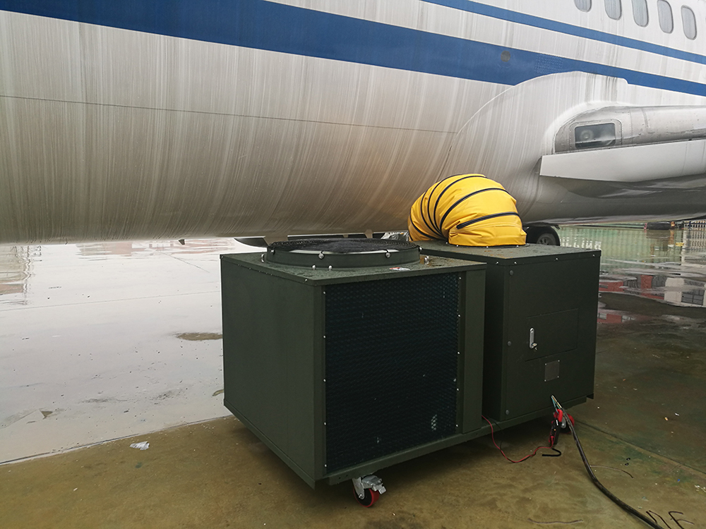 Unidad de aire de acondicionamiento previo al avión para aviones