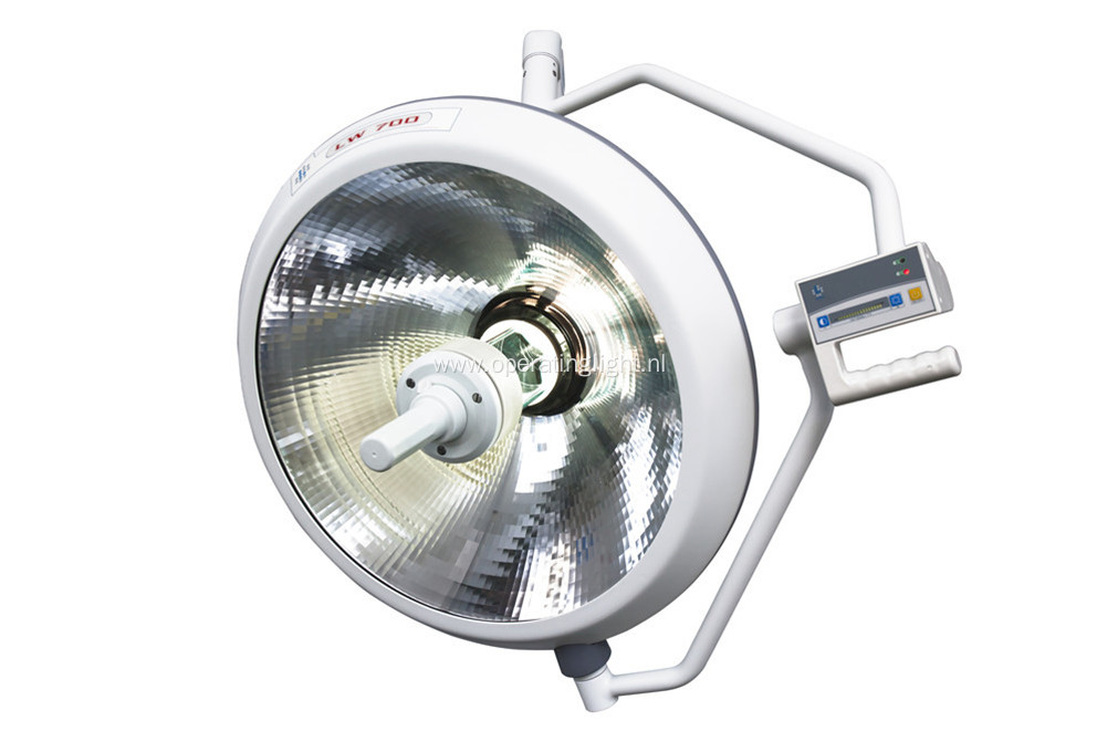 Ceiling mounted double single dome halogen operating lamp