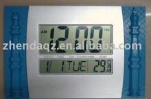 Multifunctional LCD calendar wall clock