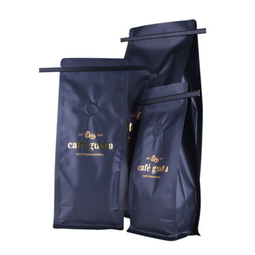 Folie gestempeld Logo Dual-Layer Materiaal Stand Up Pouch Coffee Bags