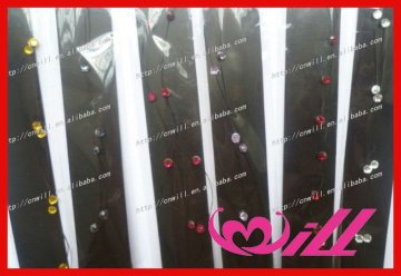 hot selling crystal hair extension string hair crystal strand