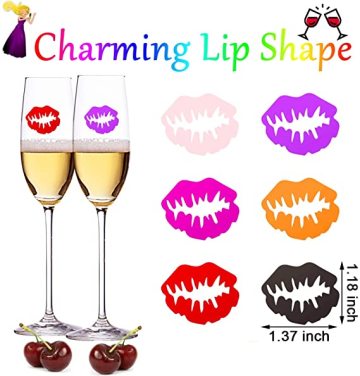 Silicone Drink Markers Wine Charms Wine Glass identifier