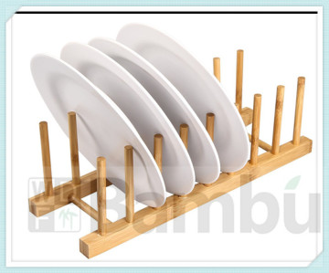Pure Mao Bamboo Plate Rack/Pot Lid Holder