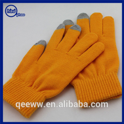 2016 Fashion Winter Touch Screen Texting Gloves Pure Colors Pretty Knitted Three Finger Smart Touch Gloves for Touch All Devices