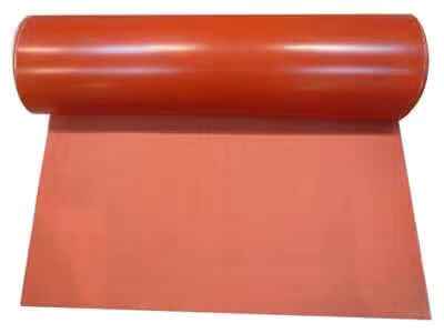 red silicone rubber fabric