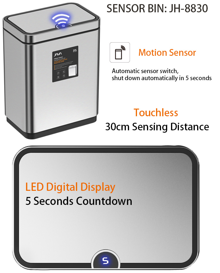 30L Automatic Smart Kitchen Electronic Sensor Dustbin