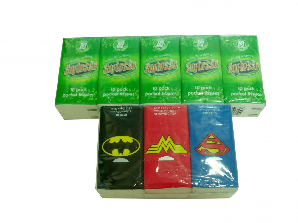 pocket tissue pack of 10